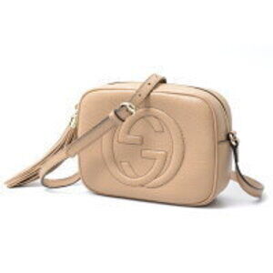 Gucci Disco Bag Shoulder Soho Interlocking GG Beige